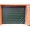 Industrial sectional doors 40 mm CASSETE / Woodgrain color-RAL 6009 Dark green