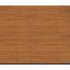 Industrial sectional doors 40 mm MACRORIB / stucco color-Golden oak, golden oak