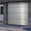 Industrial sectional doors 40 mm MACRORIB / stucco color-Stainless Steel, "stainless steel"