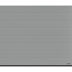 Industrial sectional doors 40 mm MACRORIB / smooth color-RAL 9006 silver