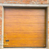 Industrial sectional doors 40 mm MACRORIB / smooth color-Light oak, light oak