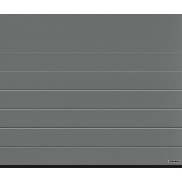 Industrial sectional doors 40 mm MIDRIB / smooth color-RAL 9007 silver