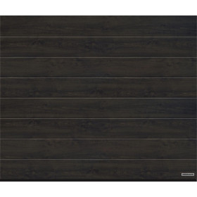 Industrial sectional doors 40 mm MIDRIB / woodgrain color-Dark oak, dark oak