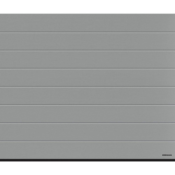 Industrial sectional doors 40 mm TOPRIB / woodgrain color-3D gray 7016