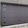 Garage sectional doors 40 mm RIB / woodgrain color-Dark oak, dark oak