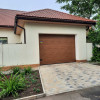 Sectional garage doors 40 mm RIB / stucco color-Golden oak, golden oak