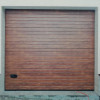 Sectional garage doors 40 mm RIB / stucco color-Old oak, old oak