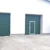 Sectional garage doors 40 mm RIB / stucco color-RAL 6005 green