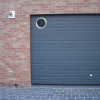 Sectional garage doors 40 mm RIB / woodgrain color-RAL 7016 Dark gray
