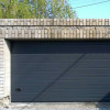 Sectional garage doors 40 mm RIB / woodgrain color-RAL 7016 Dark gray