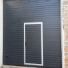 Sectional garage doors 40 mm RIB / woodgrain color-RAL 7016 Dark gray