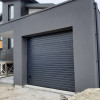 Sectional garage doors 40 mm RIB / stucco color-RAL 7016 Dark gray