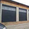 Sectional garage doors 40 mm RIB / stucco color-RAL 7016 Dark gray