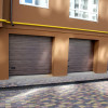 Sectional garage doors 40 mm RIB / woodgrain color-RAL 8017 brown
