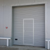 Sectional garage doors 40 mm RIB / stucco color-RAL 9006 silver