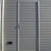 Sectional garage doors 40 mm RIB / stucco color-RAL 9006 silver