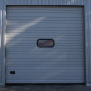 Sectional garage doors 40 mm RIB / stucco color-RAL 9006 silver