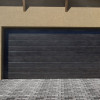 Garage sectional doors 40 mm MIDRIB / smooth color-Dark oak, dark oak