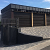 Garage sectional doors 40 mm MIDRIB / smooth color-Dark oak, dark oak