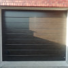 Garage sectional doors 40 mm MIDRIB / stucco color-Dark oak, dark oak