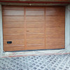 Garage sectional doors 40 mm MIDRIB / stucco color-Golden oak, golden oak