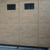 Garage sectional doors 40 mm MIDRIB / stucco color-Light oak, light oak