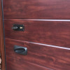 Garage sectional doors 40 mm MIDRIB / smooth color-Mahogany, Mahogany