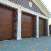 Garage sectional doors 40 mm MIDRIB / smooth color-Old oak, old oak