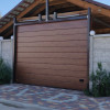 Garage sectional doors 40 mm MIDRIB / stucco color-Old oak, old oak