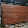Garage sectional doors 40 mm MIDRIB / stucco color-Old oak, old oak