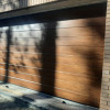 Garage sectional doors 40 mm MIDRIB / woodgrain color-Old oak, old oak