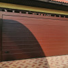 Garage sectional doors 40 mm MIDRIB / smooth color-RAL 8017 brown