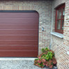 Garage sectional doors 40 mm MIDRIB / smooth color-RAL 8017 brown