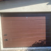 Garage sectional doors 40 mm MIDRIB / smooth color-RAL 8017 brown
