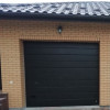 Garage sectional doors 40 mm MIDRIB / stucco color-RAL 9005 black