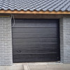 Garage sectional doors 40 mm MIDRIB / stucco color-RAL 9005 black