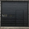 Garage sectional doors 40 mm MIDRIB / smooth color-RAL 9005 black