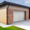 Garage sectional doors 40 mm MIDRIB / woodgrain color-RAL 9016 White
