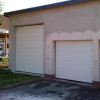 Garage sectional doors 40 mm MIDRIB / woodgrain color-RAL 9016 White