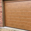 Garage sectional doors 40 mm MIDRIB / stucco color-Winchester, Winchester forest