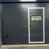 Garage sectional doors 40 mm TOPRIB / smooth color-RAL 7016 Dark gray