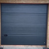 Garage sectional doors 40 mm TOPRIB / smooth color-RAL 7016 Dark gray
