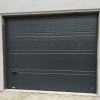 Garage sectional doors 40 mm TOPRIB / smooth color-RAL 7016 Dark gray
