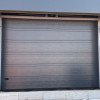 Garage sectional doors 40 mm TOPRIB / smooth color-RAL 7016 Dark gray