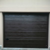 Garage sectional doors 40 mm TOPRIB / woodgrain color-RAL 8017 brown