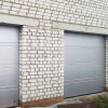 Garage sectional doors 40 mm TOPRIB / smooth color-RAL 9006 silver