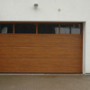 Garage sectional doors 40 mm Flush / stucco color-Golden oak, golden oak