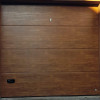 Garage sectional doors 40 mm Flush / stucco color-Golden oak, golden oak