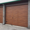 Ворота гаражні секційні 40 мм Flush/Woodgrain Колір - Golden oak, Золотий дуб