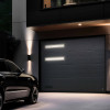 Garage sectional doors 40 mm Flush/Woodgrain External color - RAL9016